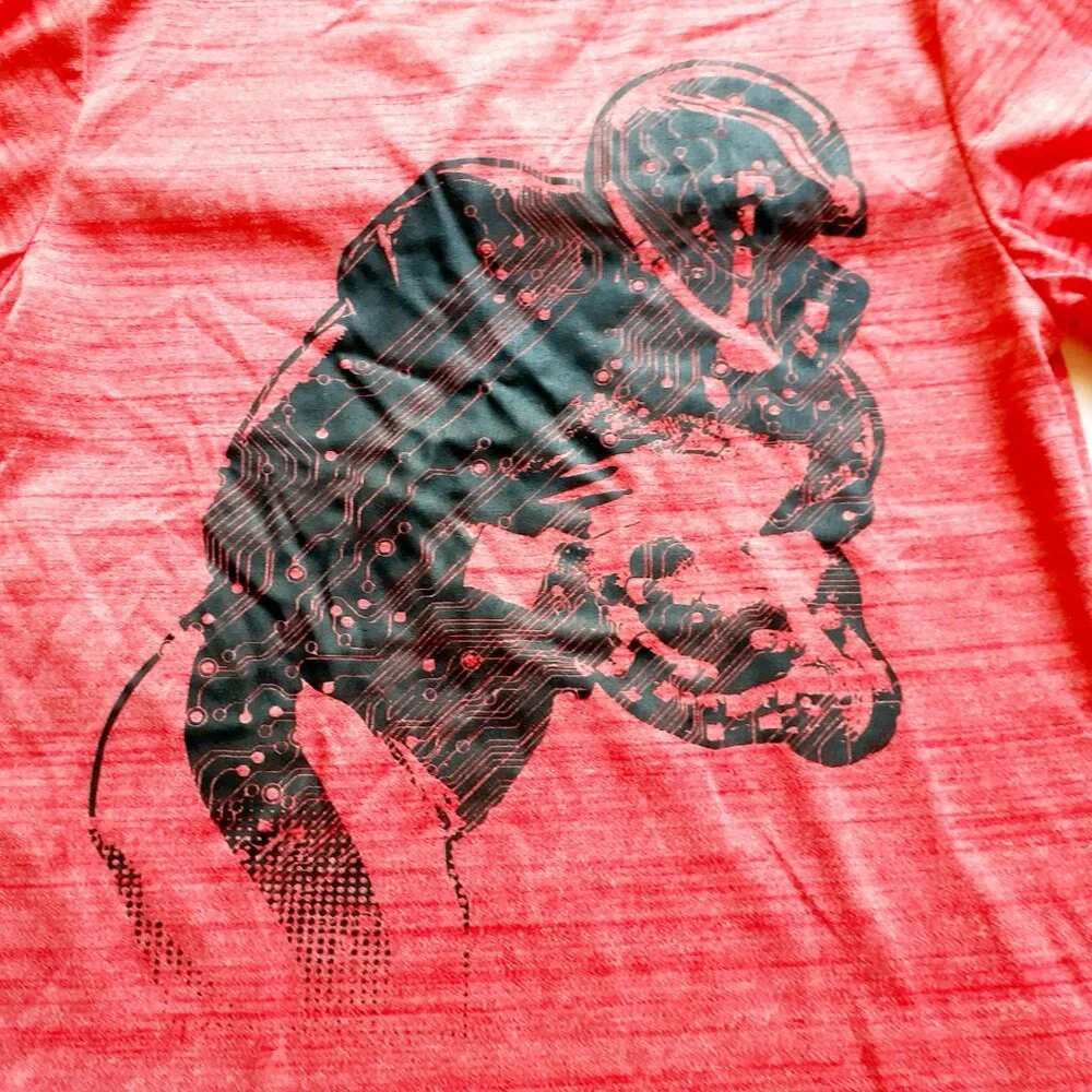 MTA Sport Boys T-Shirt Football Short Sleeve Red Small 6-7